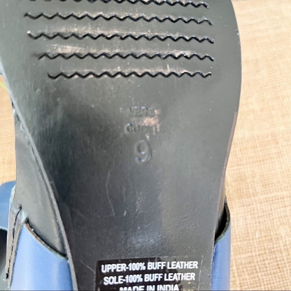 Urban Outfitters BDG Robyn Strap Blue Leather Sandals Size 9 Women’s - Picture 13 of 13